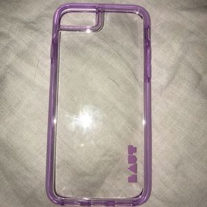 Laut purple/ clear phone case